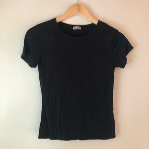 ➿ Free People | Black Tee Shirt